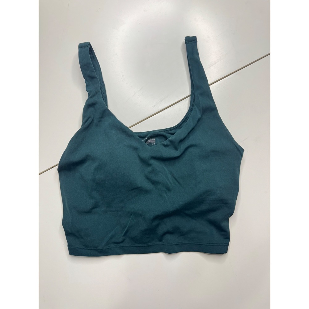 OFFLINE by Aerie Real Me Recharge Sports Bra Teal Green Scoop Neck Small S/P